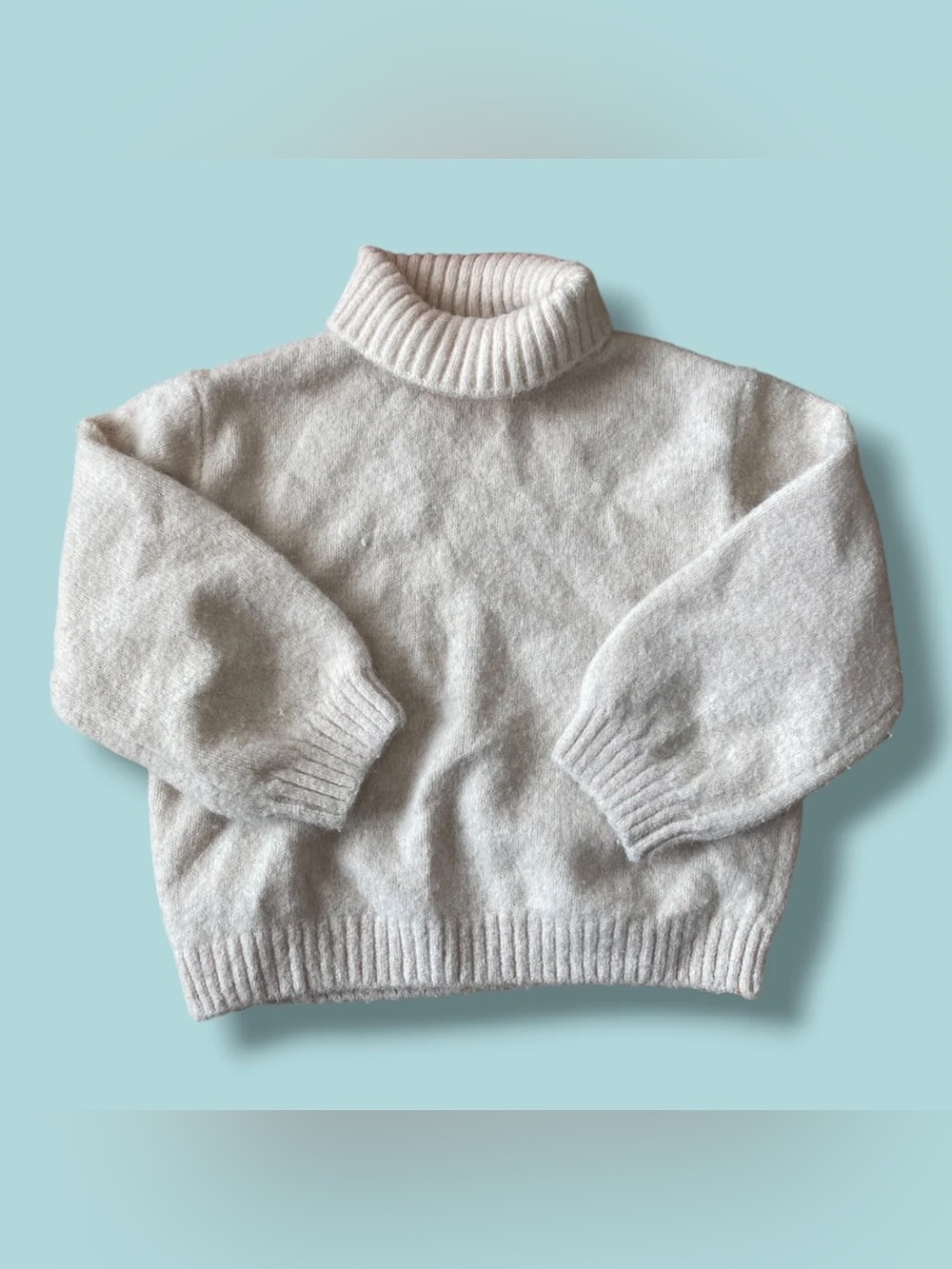 🌸🤍ZARA Cream Turtleneck Sweater kids 3-4T never worn!🌸🤍